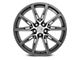 Niche Gemello Gloss Anthracite Machined Wheel; 20x9 (15-23 Mustang GT, EcoBoost, V6)