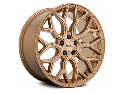 Niche Mazzanti Bronze Brushed Wheel; 20x9; 35mm Offset (15-23 Mustang GT, EcoBoost, V6)