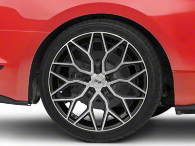 Niche Mazzanti Gloss Black Wheel; Rear Only; 20x10.5; 40mm Offset (15-23 Mustang GT, EcoBoost, V6)