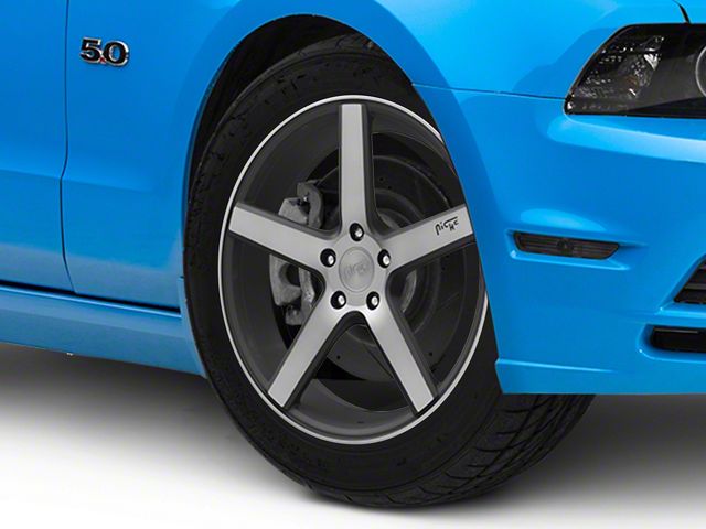 Niche Milan Black Machined Wheel; 19x8.5 (10-14 Mustang, Excluding 13-14 GT500)
