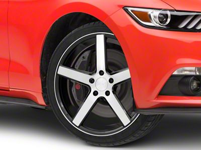 Niche Milan Gloss Black Brushed Wheel; 19x8.5; 35mm Offset (15-23 Mustang GT, EcoBoost, V6)