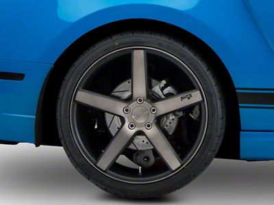 Niche Milan Matte Black Machined Wheel; Rear Only; 20x10 (10-14 Mustang)