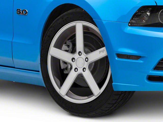 Niche Milan Silver Machined Wheel; 19x8.5 (10-14 Mustang, Excluding 13-14 GT500)