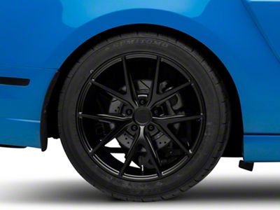Niche Misano Matte Black Wheel; Rear Only; 19x9.5; 35mm Offset (10-14 Mustang)
