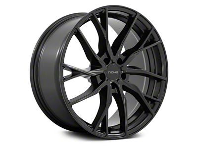 Niche Novara Matte Black Wheel; Rear Only; 20x10.5; 30mm Offset (15-23 Mustang GT, EcoBoost, V6)