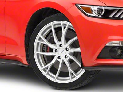 Niche Novara Silver Wheel; 20x9; 25mm Offset (15-23 Mustang GT, EcoBoost, V6)