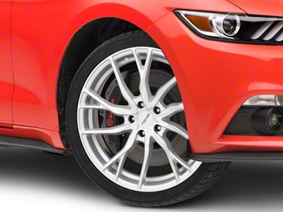 Niche Novara Silver Wheel; 20x9; 35mm Offset (15-23 Mustang GT, EcoBoost, V6)