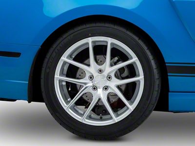 Niche Targa Matte Silver Wheel; Rear Only; 19x9.5; 35mm Offset (10-14 Mustang)