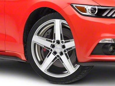 Niche Teramo Anthracite Brushed Face Tint Clear Wheel; 20x9 (15-23 Mustang GT, EcoBoost, V6)