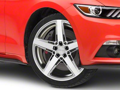 Niche Teramo Anthracite Brushed Face Tint Clear Wheel; 20x9.5; 25mm Offset (15-23 Mustang GT, EcoBoost, V6)