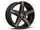 Niche Teramo Matte Black with Double Dark Tint Face Wheel; 20x9 (15-23 Mustang GT, EcoBoost, V6)