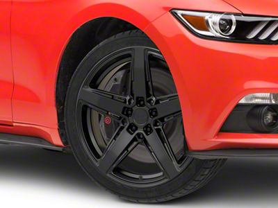 Niche Teramo Matte Black Wheel; 20x9; 25mm Offset (15-23 Mustang GT, EcoBoost, V6)