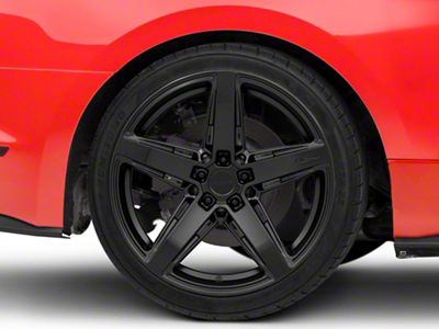 Niche Teramo Matte Black Wheel; Rear Only; 20x11; 45mm Offset (15-23 Mustang GT, EcoBoost, V6)