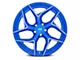 Niche Torsioni Anodized Blue Milled Wheel; 20x9 (15-23 Mustang GT, EcoBoost, V6)
