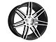 Niche Trento Gloss Black Brushed Wheel; 20x9 (15-23 Mustang GT, EcoBoost, V6)
