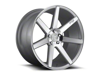 Niche Verona Gloss Silver Machined Wheel; 20x9; 35mm Offset (15-23 Mustang GT, EcoBoost, V6)