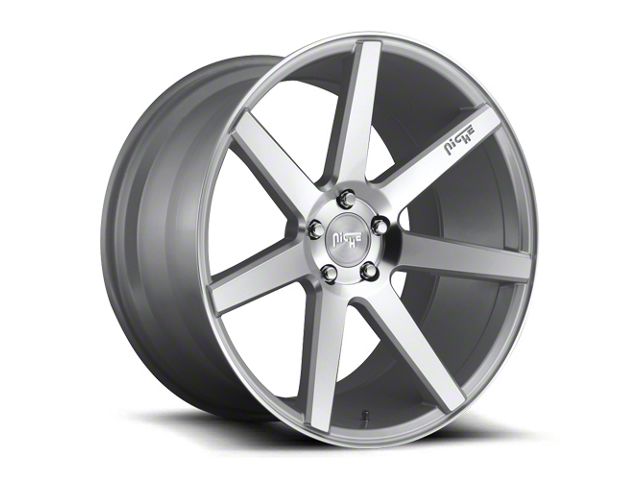 Niche Verona Gloss Silver Machined Wheel; 20x9 (15-23 Mustang GT, EcoBoost, V6)