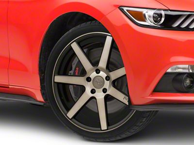 Niche Verona Matte Black Machined Wheel; 19x8.5 (15-23 Mustang GT, EcoBoost, V6)