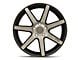 Niche Verona Matte Black Machined Wheel; 19x8.5 (15-23 Mustang GT, EcoBoost, V6)
