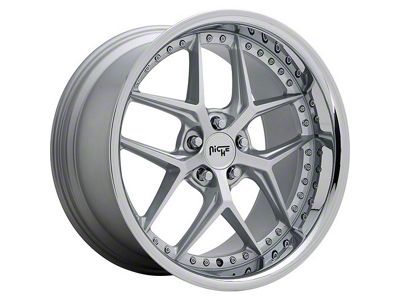 Niche Vice Matte Silver Wheel; 20x9 (15-23 Mustang GT, EcoBoost, V6)