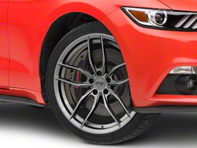 Niche Vosso Matte Anthracite Wheel; 20x9; 35mm Offset (15-23 Mustang GT, EcoBoost, V6)