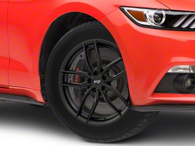 Niche Vosso Matte Black Wheel; 18x8; 40mm Offset (15-23 Mustang EcoBoost w/o Performance Pack, V6)