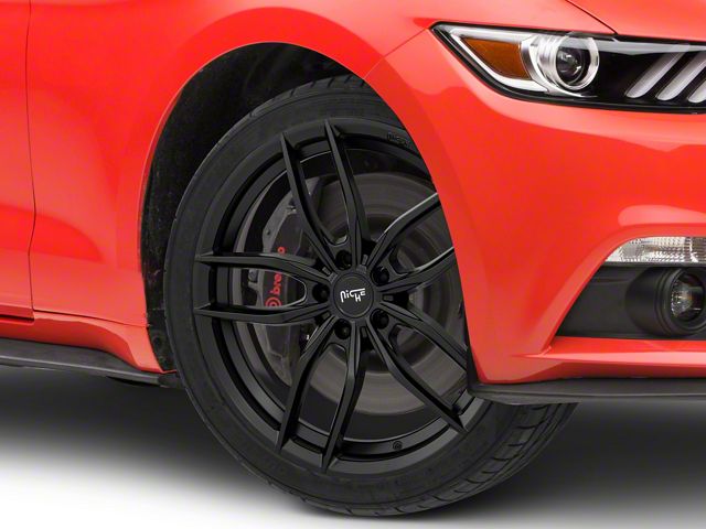 Niche Vosso Matte Black Wheel; 20x10 (15-23 Mustang GT, EcoBoost, V6)