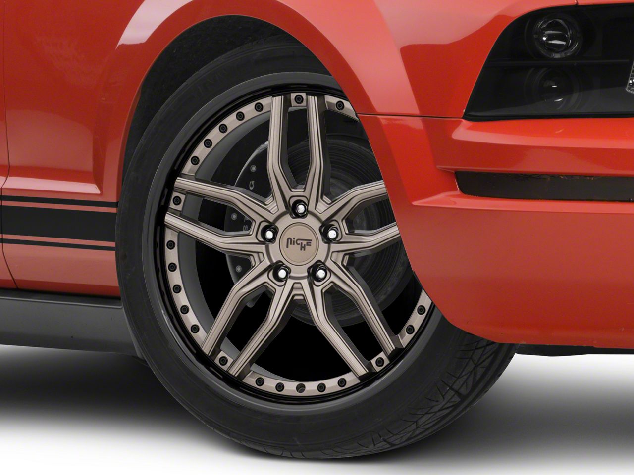 ミミック✨ Niche Mustang Misano Matte Gunmetal Wheel; 19x8.5; 35mm