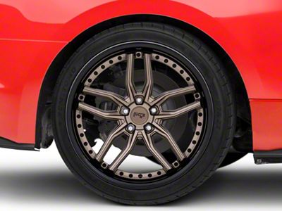 Niche Methos Matte Bronze Black Wheel; Rear Only; 20x10.5; 40mm Offset (15-23 Mustang GT, EcoBoost, V6)