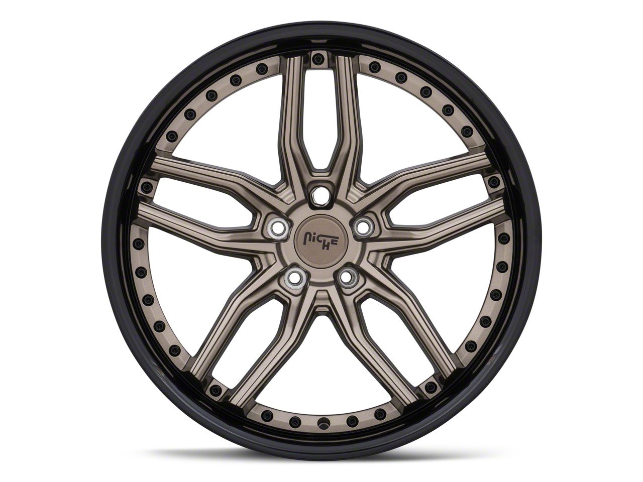 Niche Mustang Methos Matte Bronze Black Wheel; Rear Only; 20x10.5