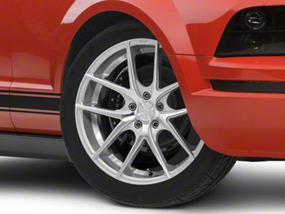 Niche Targa Matte Silver Wheel; Rear Only; 19x9.5; 35mm Offset (05-09 Mustang)