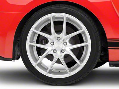 Niche Targa Matte Silver Wheel; Rear Only; 19x9.5; 35mm Offset (15-23 Mustang GT, EcoBoost, V6)