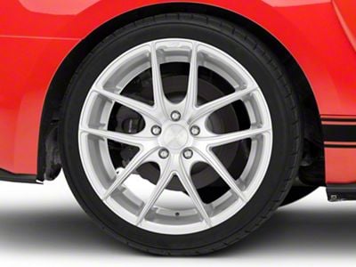 Niche Targa Matte Silver Wheel; Rear Only; 19x9.5 (15-23 Mustang GT, EcoBoost, V6)