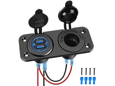 usb cigarette lighter socket replacement Camaro Dual QC 3.0 USB Charger Cigarette Lighter Socket (Universal; Some Adaptation May Be Required) usb cigarette lighter socket replacement Camaro Dual QC 3.0 USB Charger Cigarette Lighter Socket (Universal; Some Adaptation May Be Required)