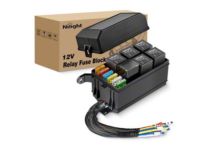 Bosch Style 12V-6 Slots 40Amp Relay Fuse Box (Universal; Some Adaptation May Be Required)