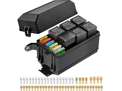 Bosch Style Relay Fuse 40Amp Relay Box Kit (Universal; Some Adaptation May Be Required)