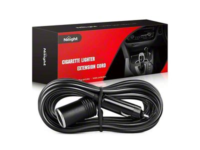Heavy Duty Cigarette Lighter Extension Cord Cable; 14-Foot