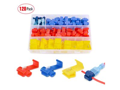 Quick Splice Wire Terminals; 100-Pieces