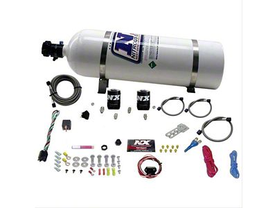 Nitrous Express Drive-by-Wire Single Nitrous Nozzle System; 15 lb. Bottle (10-24 Camaro)