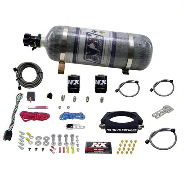 Nitrous Express Camaro LS 102mm Nitrous Plate System; 12 lb. Carbon