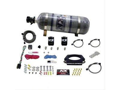 Nitrous Express LS 102mm Nitrous Plate System; 12 lb. Carbon Bottle (10-15 Camaro SS)