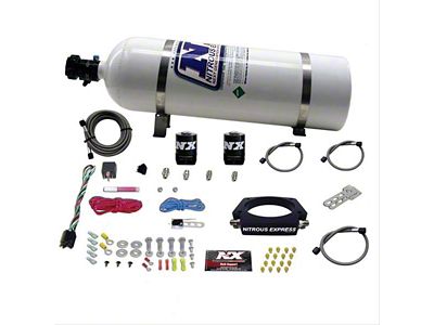 Nitrous Express LS 102mm Nitrous Plate System; 15 lb. Bottle (10-15 Camaro SS)