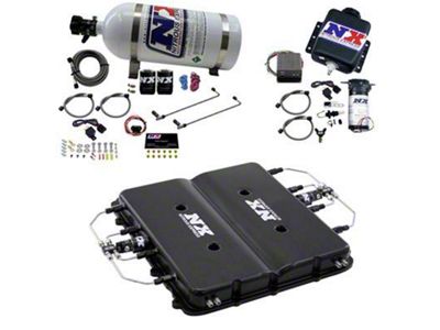 Nitrous Express Nitrous and Water Methanol System with Billet LT4 Supercharger Lid; 12 lb. Carbon Bottle (17-24 Camaro ZL1)