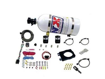 Nitrous Express HEMI 90mm Nitrous Plate System; 10 lb. Bottle (08-23 V8 HEMI Challenger, Excluding 6.2L)