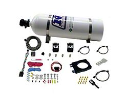 Nitrous Express HEMI 90mm Nitrous Plate System; 15 lb. Bottle (08-23 V8 HEMI Challenger, Excluding 6.2L)