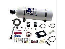 Nitrous Express HEMI Nitrous Plate System; 15 lb. Bottle (08-23 V8 HEMI Challenger, Excluding 6.2L HEMI)
