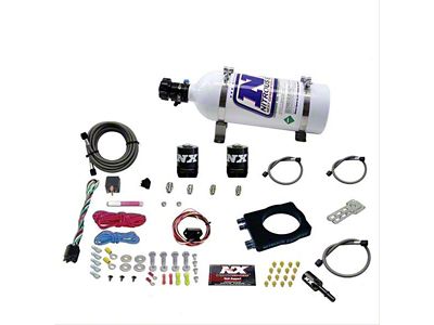 Nitrous Express HEMI Nitrous Plate System; 5 lb. Bottle (08-23 V8 HEMI Challenger, Excluding 6.2L HEMI)