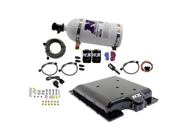 Nitrous Express Integrated Nitrous System with Supercharger Lid; 10 lb. Bottle (15-23 6.2L Challenger)