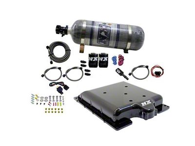 Nitrous Express Integrated Nitrous System with Supercharger Lid; 12 lb. Carbon Bottle (15-23 6.2L Challenger)