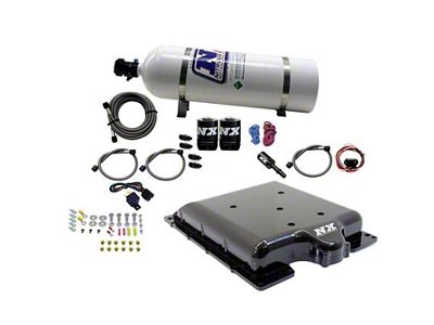 Nitrous Express Integrated Nitrous System with Supercharger Lid; 15 lb. Bottle (15-23 6.2L Challenger)